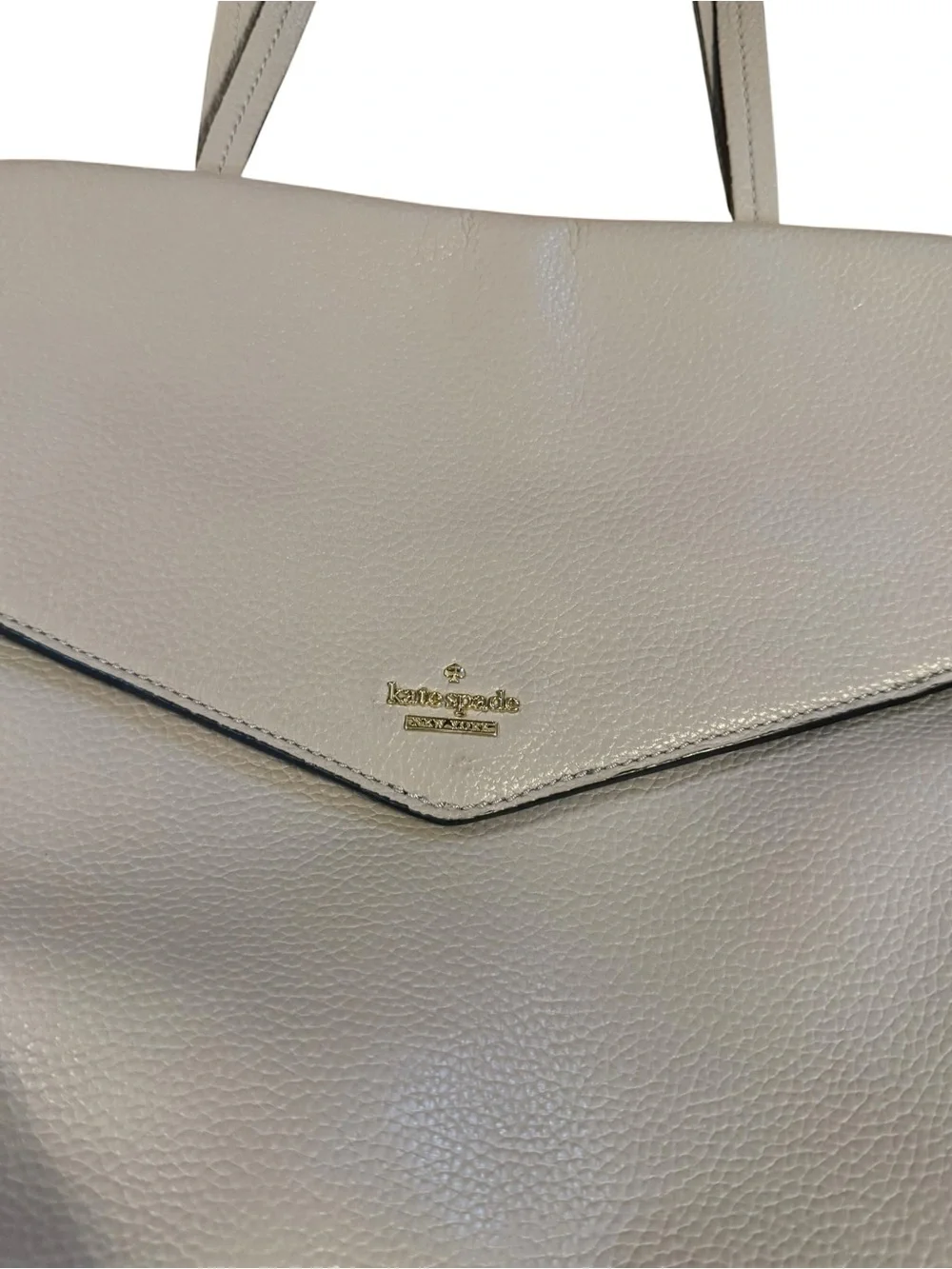 Kate Spade Lavender Leather & Suede Tote